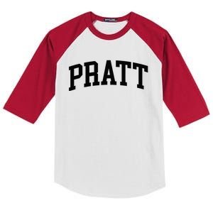 Pratt Athletic Arch College University Alumni Kids Colorblock Raglan Jersey