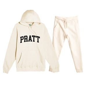 Pratt Athletic Arch College University Alumni Premium Hooded Sweatsuit Set