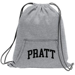 Pratt Athletic Arch College University Alumni Sweatshirt Cinch Pack Bag