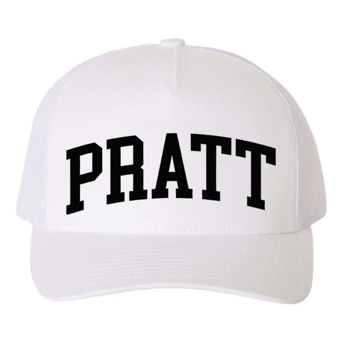 Pratt Athletic Arch College University Alumni Yupoong Adult 5-Panel Trucker Hat