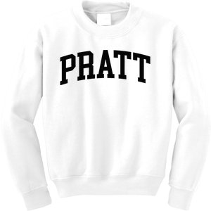 Pratt Athletic Arch College University Alumni Kids Sweatshirt