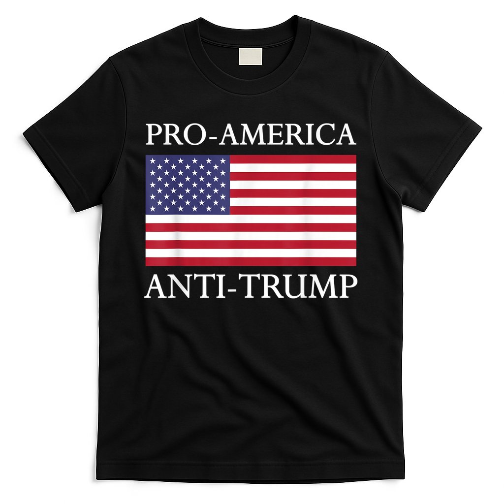 Pro America Anti Trump American Usa Flag Resist T-Shirt