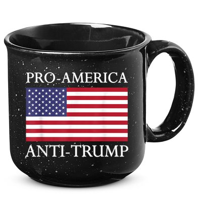 Pro America Anti Trump American Usa Flag Resist 15oz Campfire Ceramic Mug