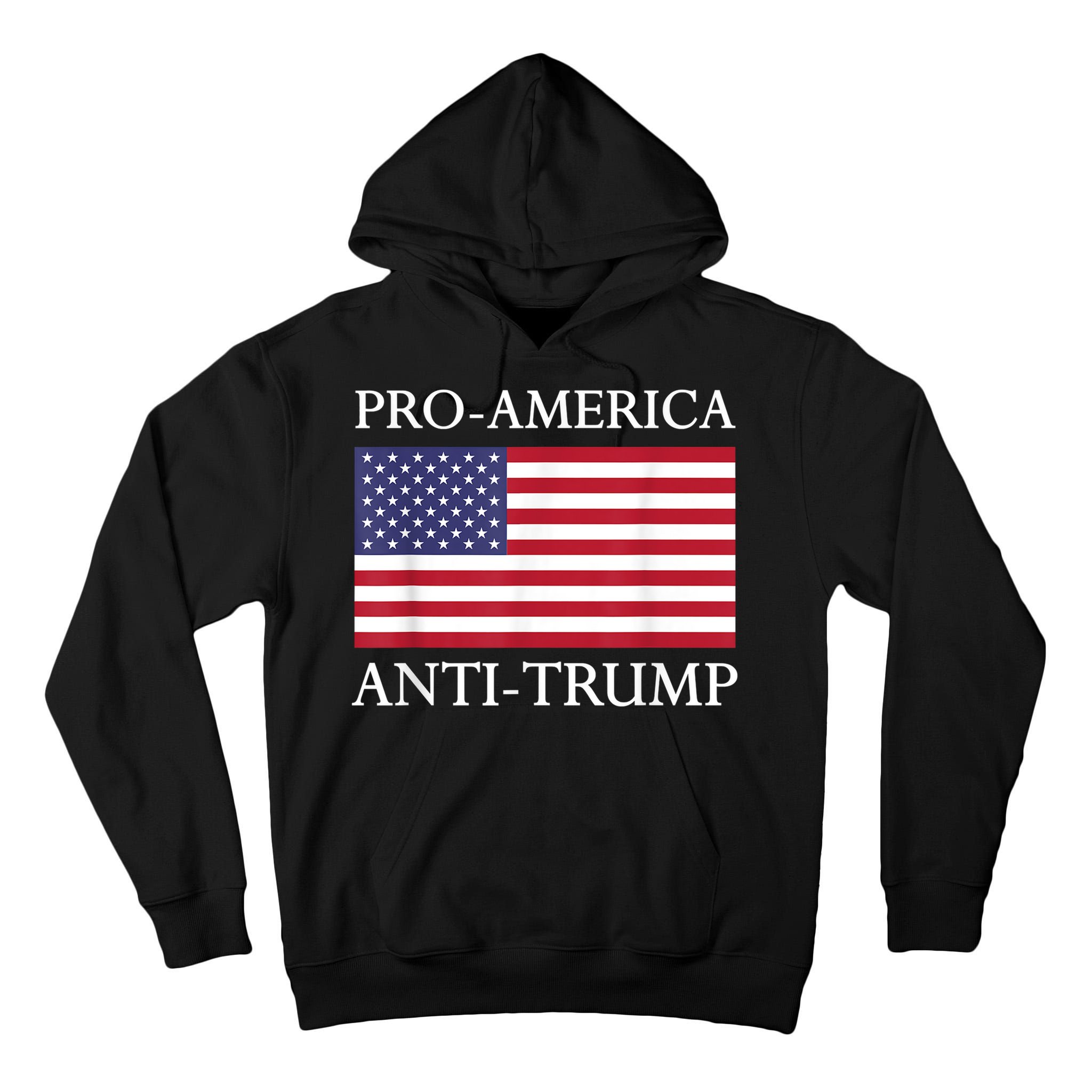 Pro America Anti Trump American Usa Flag Resist Tall Hoodie