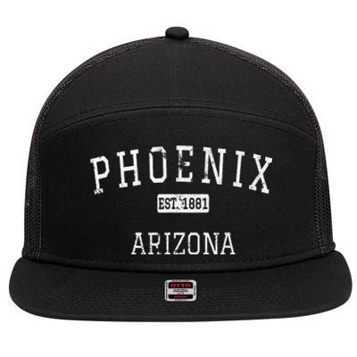 Phoenix Arizona AZ Vintage 7 Panel Mesh Trucker Snapback Hat