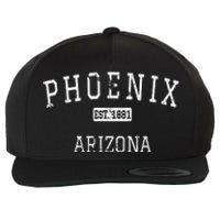 Phoenix Arizona AZ Vintage Wool Snapback Cap