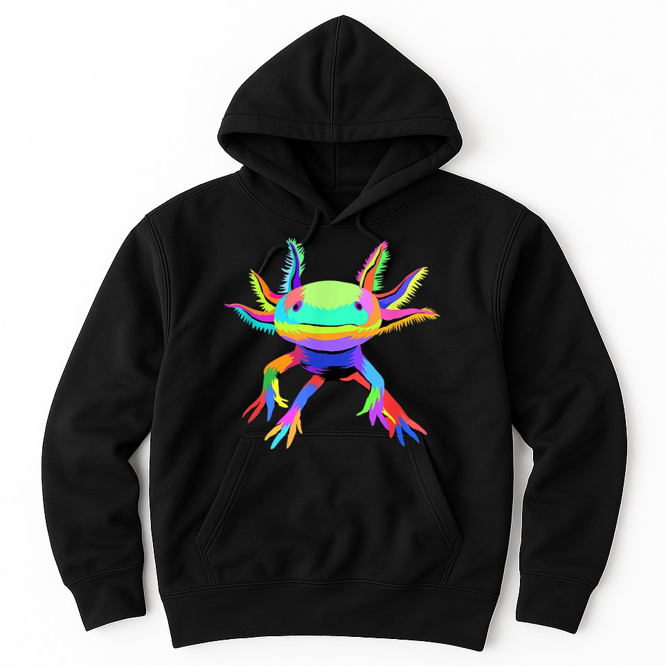 Pop Art Axolotl Hoodie