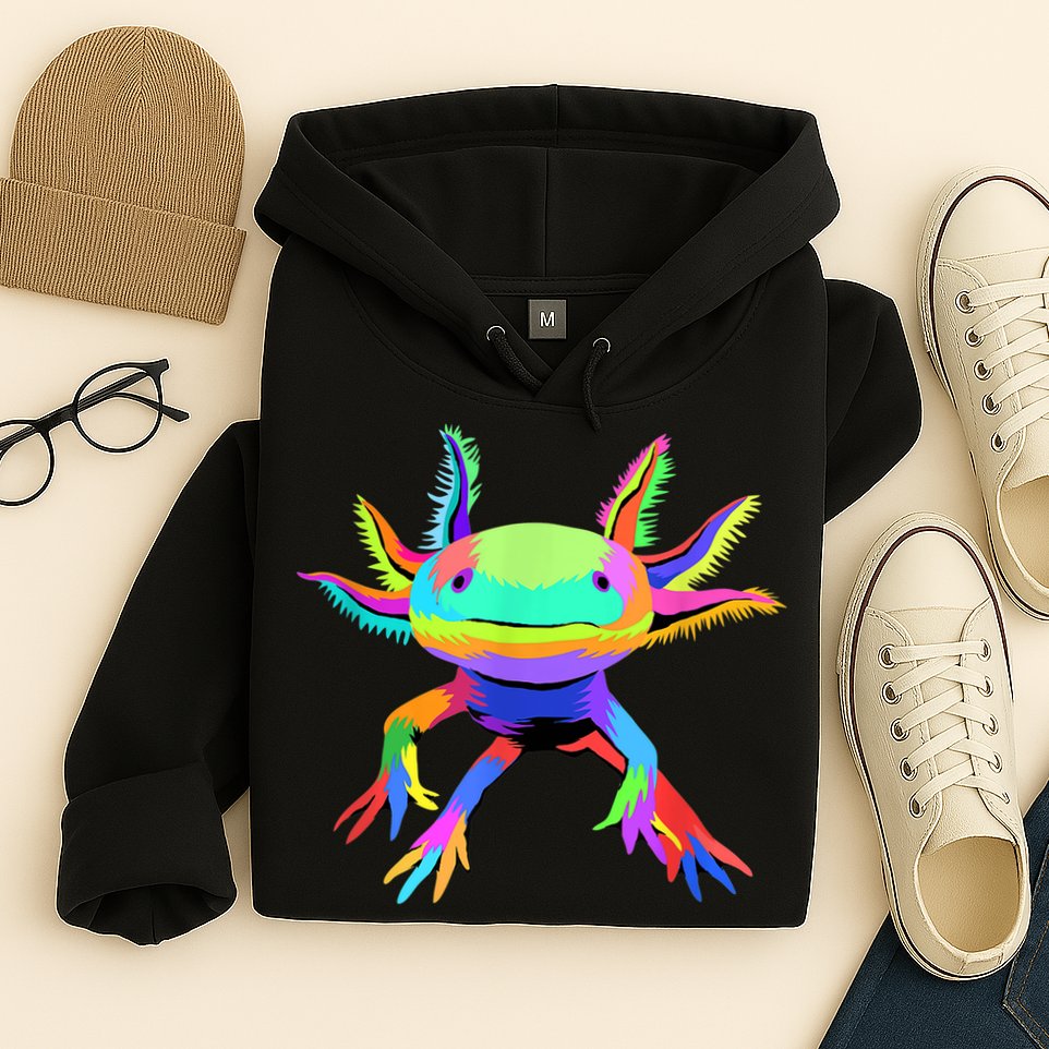 Pop Art Axolotl Hoodie