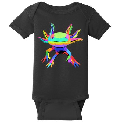 Pop Art Axolotl Baby Bodysuit