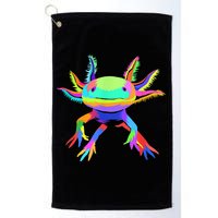 Pop Art Axolotl Golf Towel
