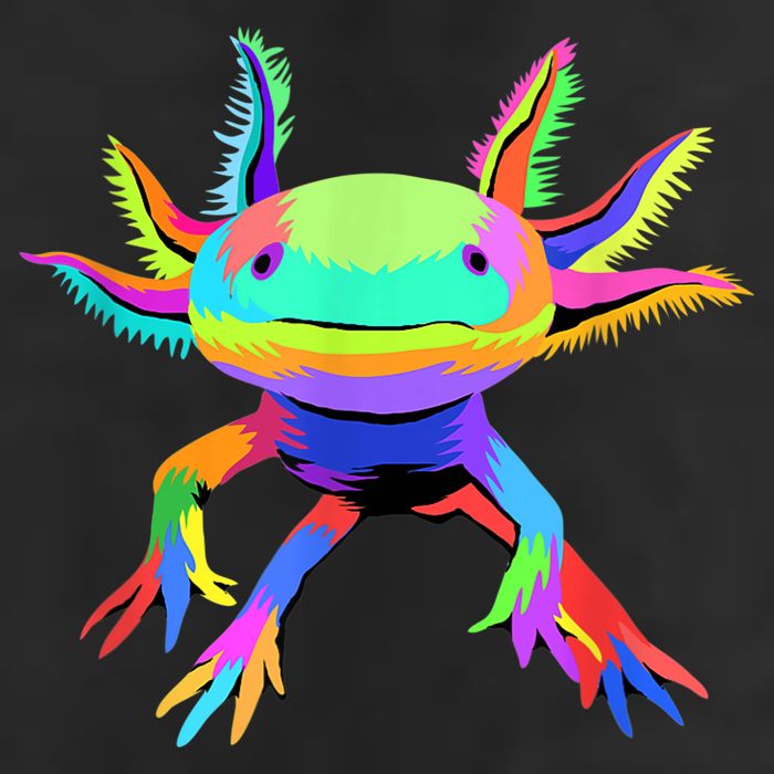 Pop Art Axolotl Golf Towel