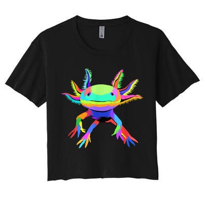 Pop Art Axolotl Crop Top