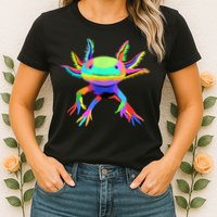 Pop Art Axolotl Womens T-Shirt