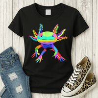 Pop Art Axolotl Womens T-Shirt