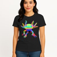 Pop Art Axolotl Womens T-Shirt