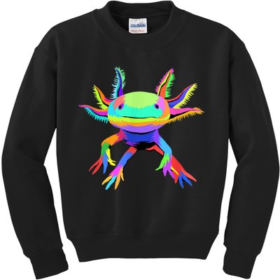 Pop Art Axolotl Kids Sweatshirt