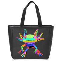 Pop Art Axolotl Zip Tote Bag