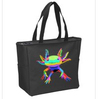 Pop Art Axolotl Zip Tote Bag