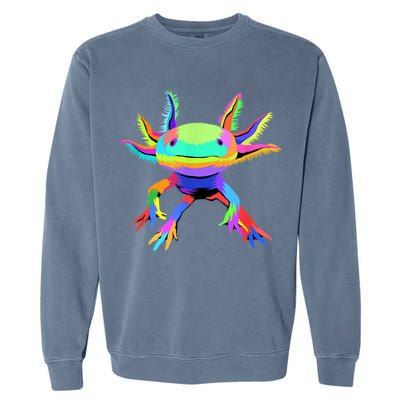 Pop Art Axolotl Garment-Dyed Sweatshirt