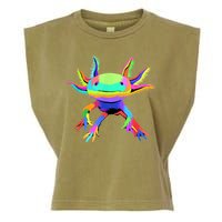 Pop Art Axolotl Garment-Dyed Women's Muscle Tee