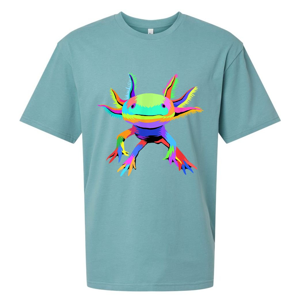 Pop Art Axolotl Sueded Cloud Jersey T-Shirt