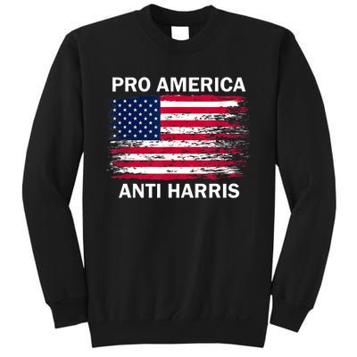 Pro America Anti Kamala Flag Kamala Harris Anti Harris Sweatshirt