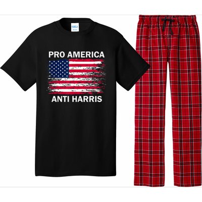 Pro America Anti Kamala Flag Kamala Harris Anti Harris Pajama Set