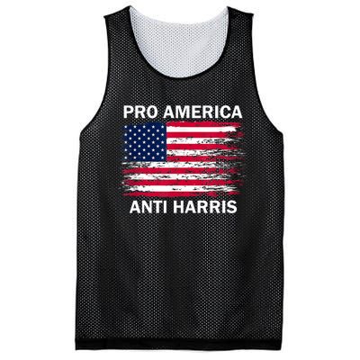 Pro America Anti Kamala Flag Kamala Harris Anti Harris Mesh Reversible Basketball Jersey Tank