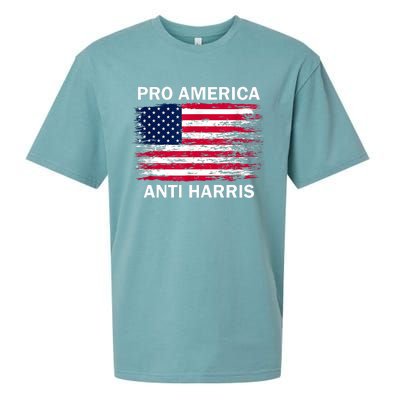 Pro America Anti Kamala Flag Kamala Harris Anti Harris Sueded Cloud Jersey T-Shirt