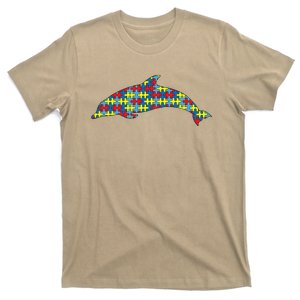 Porpoise Autism Awareness Fish Puzzle Day Mom Gift T-Shirt