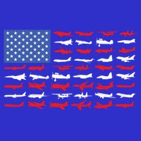 Pilot Airplane American Flag Plane Aviation Gift T-Shirt