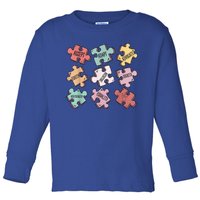 Puzzle Autism Awareness SPED Teacher  Wo Toddler Long Sleeve Shirt