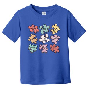 Puzzle Autism Awareness SPED Teacher  Wo Toddler T-Shirt