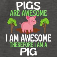 Pigs Are Awesome I Am Awesome Therefore I Am A Pig Vector Backpack