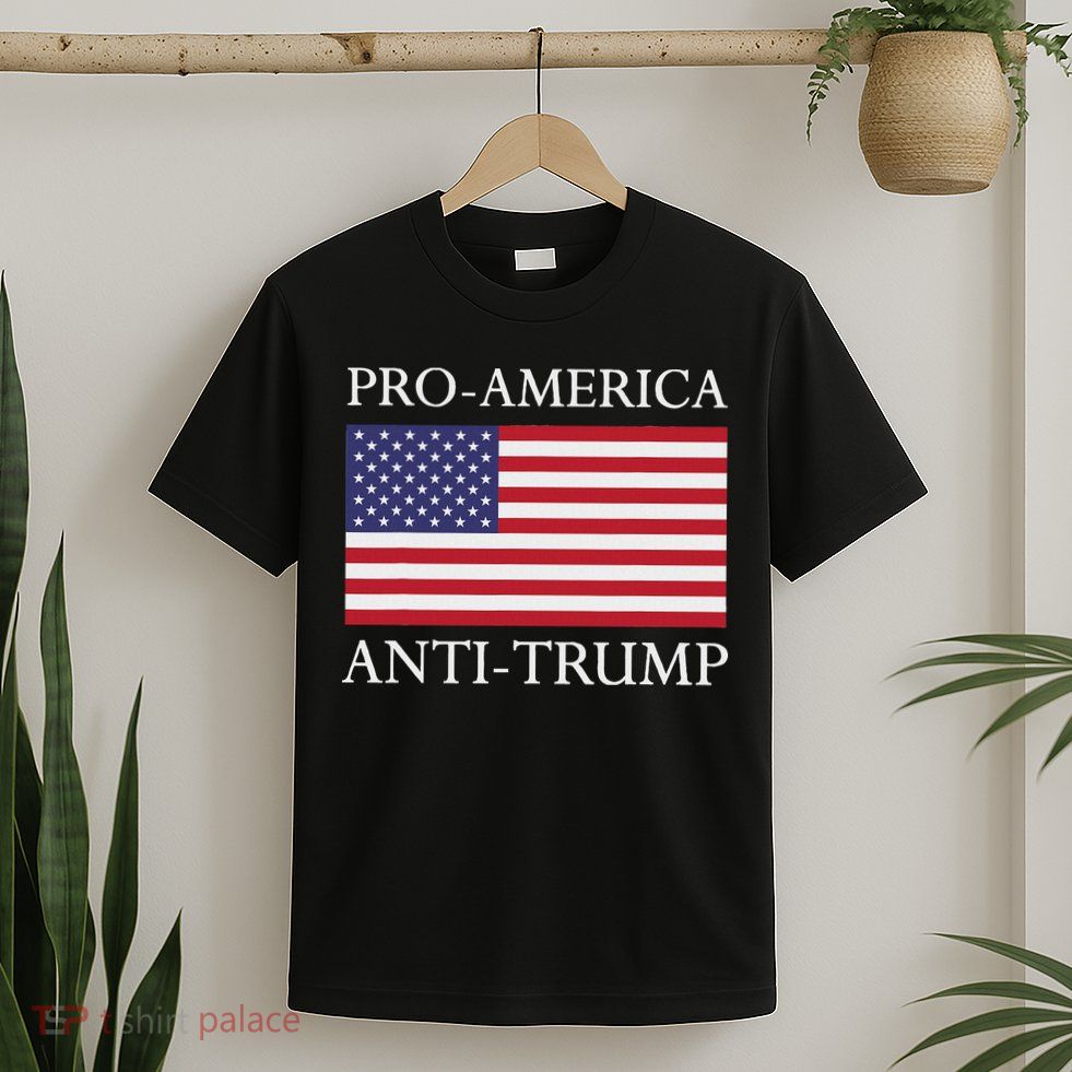 Pro America Anti Trump American Usa Flag Resist T-Shirt