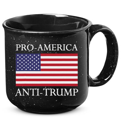 Pro America Anti Trump American Usa Flag Resist 15oz Campfire Ceramic Mug