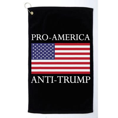 Pro America Anti Trump American Usa Flag Resist Golf Towel