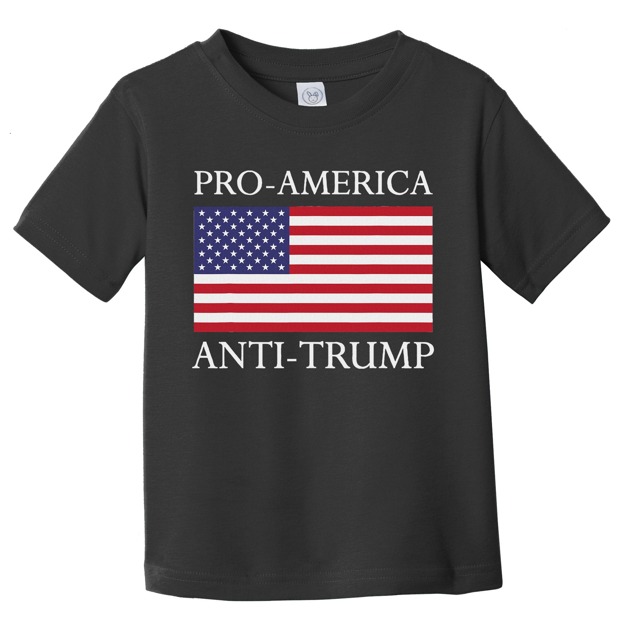 Pro America Anti Trump American Usa Flag Resist Toddler T-Shirt