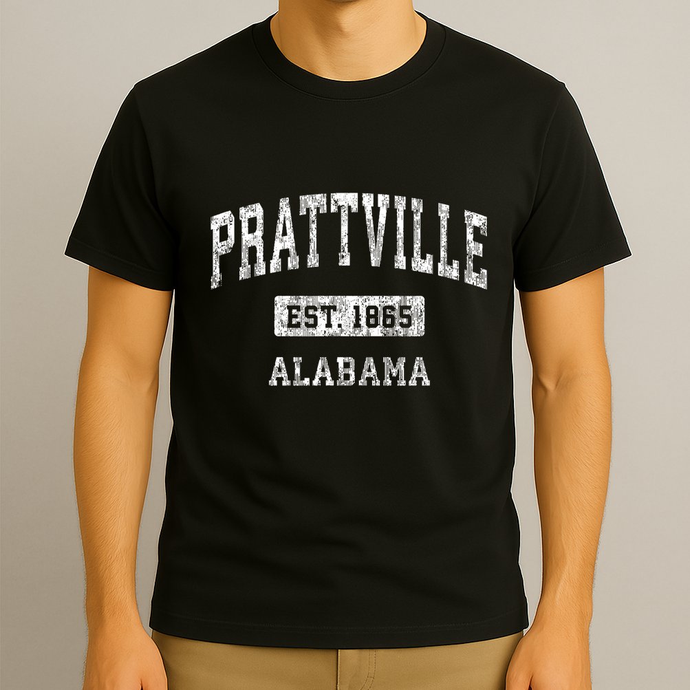 Prattville Alabama Al Vintage Sports Established T-Shirt
