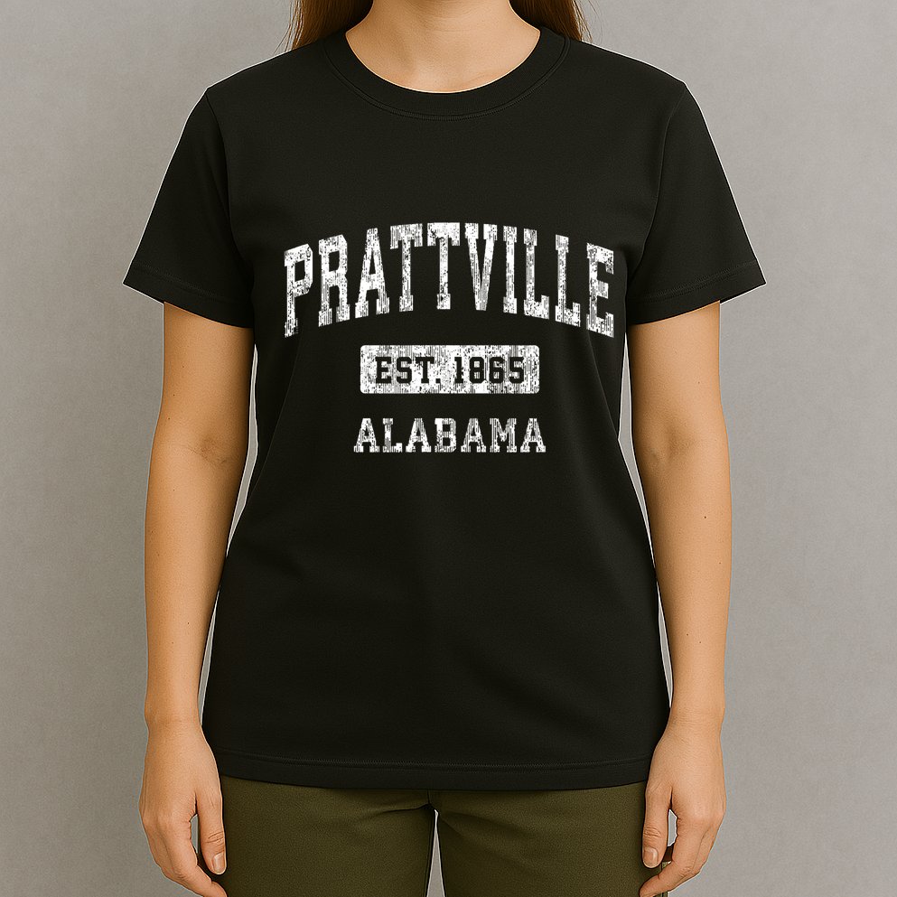 Prattville Alabama Al Vintage Sports Established T-Shirt