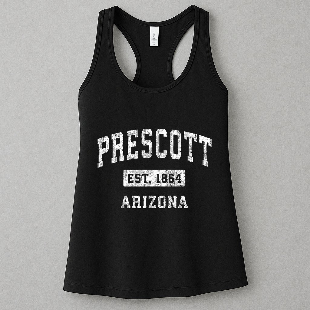 Prescott Arizona Az Vintage Established Sports Womens Tank Top