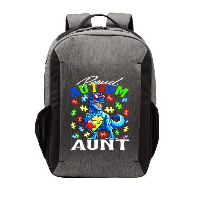 Proud Autism Aunt Dinosaur Autism Awareness Cool Gift Vector Backpack