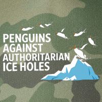 Penguins Against Authoritarian Ice Holes Sarcastic  Legacy Tie Dye Trucker Hat