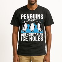 Penguins Against Authoritarian Ice Holes Resist Penguin Tall T-Shirt