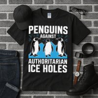 Penguins Against Authoritarian Ice Holes Resist Penguin Tall T-Shirt