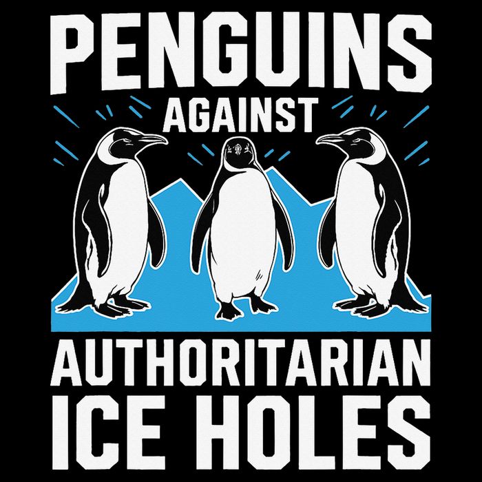 Penguins Against Authoritarian Ice Holes Resist Penguin 16 in Basic Backpack