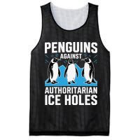 Penguins Against Authoritarian Ice Holes Resist Penguin Mesh Reversible Basketball Jersey Tank
