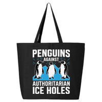 Penguins Against Authoritarian Ice Holes Resist Penguin 25L Jumbo Tote