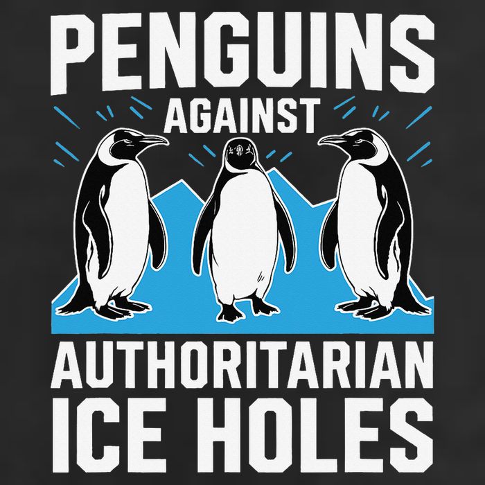 Penguins Against Authoritarian Ice Holes Resist Penguin 25L Jumbo Tote