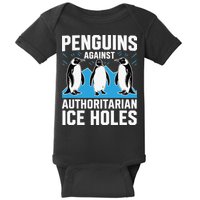 Penguins Against Authoritarian Ice Holes Resist Penguin Baby Bodysuit